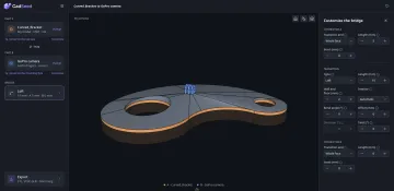 Bridge from a custom bracket model to a GoPro camera mount