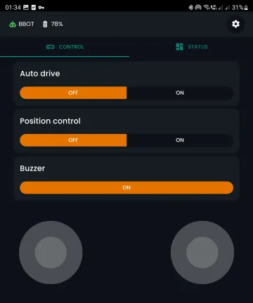 Przełączniki trybu auto drive i kontroli pozycji